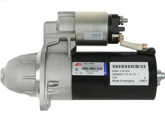 Starter 12 V 1,6 kW AS-PL S0411(SEG) Bild Starter 12 V 1,6 kW AS-PL S0411(SEG)