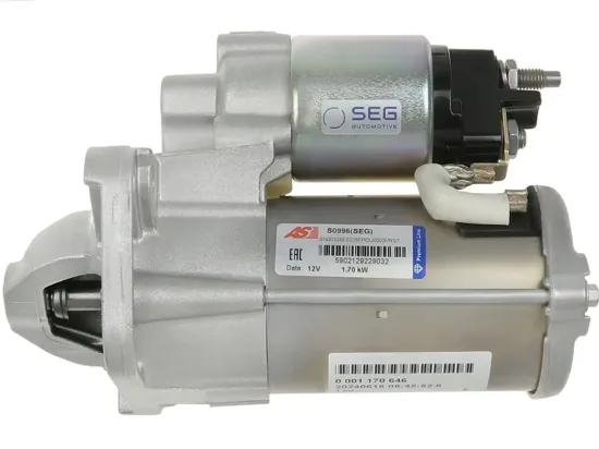 Starter 12 V 1,7 kW AS-PL S0996(SEG) Bild Starter 12 V 1,7 kW AS-PL S0996(SEG)