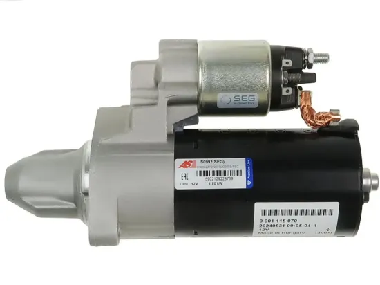 Starter 12 V 1,7 kW AS-PL S0992(SEG) Bild Starter 12 V 1,7 kW AS-PL S0992(SEG)