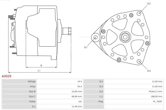 Generator 24 V AS-PL A0029 Bild Generator 24 V AS-PL A0029