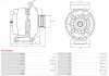 Generator 12 V AS-PL A0358(SEG) Bild Generator 12 V AS-PL A0358(SEG)