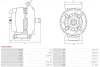 Generator 12 V AS-PL A0821(SEG) Bild Generator 12 V AS-PL A0821(SEG)