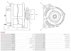 Generator 12 V AS-PL A2036 Bild Generator 12 V AS-PL A2036