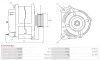 Generator 12 V AS-PL A3195(VALEO) Bild Generator 12 V AS-PL A3195(VALEO)