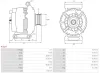 Generator 12 V AS-PL A3227 Bild Generator 12 V AS-PL A3227