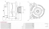 Generator 12 V AS-PL A3244(VALEO) Bild Generator 12 V AS-PL A3244(VALEO)