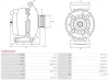 Generator 12 V AS-PL A3362(VALEO) Bild Generator 12 V AS-PL A3362(VALEO)