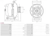 Generator 12 V AS-PL A3539S Bild Generator 12 V AS-PL A3539S