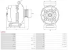 Generator 12 V AS-PL A3636S Bild Generator 12 V AS-PL A3636S