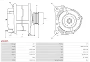 Generator 12 V AS-PL A5018SR