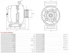 Generator 12 V AS-PL A5123(MITSUBISHI) Bild Generator 12 V AS-PL A5123(MITSUBISHI)