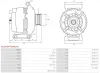 Generator 12 V AS-PL A5126(MITSUBISHI) Bild Generator 12 V AS-PL A5126(MITSUBISHI)