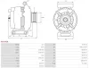 Generator 12 V AS-PL A6079SR Bild Generator 12 V AS-PL A6079SR