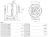 Generator 12 V AS-PL A6079 Bild Generator 12 V AS-PL A6079