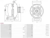 Generator 12 V AS-PL A6238 Bild Generator 12 V AS-PL A6238
