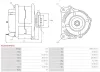 Generator 12 V AS-PL A6254(DENSO) Bild Generator 12 V AS-PL A6254(DENSO)