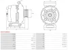 Generator 12 V AS-PL A6437(DENSO) Bild Generator 12 V AS-PL A6437(DENSO)