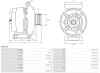 Generator 12 V AS-PL A6517S Bild Generator 12 V AS-PL A6517S