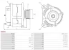 Generator 12 V AS-PL A6605S Bild Generator 12 V AS-PL A6605S