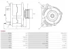 Generator 12 V AS-PL A6688S Bild Generator 12 V AS-PL A6688S