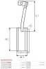 Kohlebürste, Generator 12 V AS-PL AB3004P(BULK) Bild Kohlebürste, Generator 12 V AS-PL AB3004P(BULK)