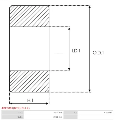 Lager AS-PL ABE9001(NTN)(BULK) Bild Lager AS-PL ABE9001(NTN)(BULK)