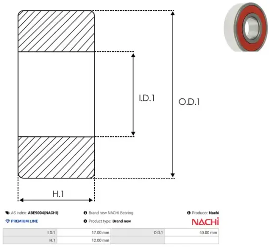 Lager AS-PL ABE9004(NACHI) Bild Lager AS-PL ABE9004(NACHI)