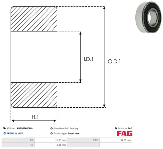 Lager AS-PL ABE9020(FAG) Bild Lager AS-PL ABE9020(FAG)