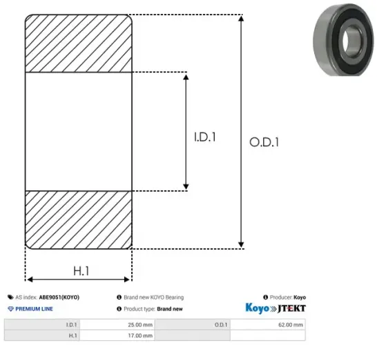 Lager AS-PL ABE9051(KOYO) Bild Lager AS-PL ABE9051(KOYO)