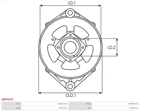 Stator, Generator 12 V AS-PL ABR4020 Bild Stator, Generator 12 V AS-PL ABR4020