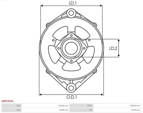 Stator, Generator 12 V AS-PL ABR4044 Bild Stator, Generator 12 V AS-PL ABR4044