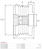 Generatorfreilauf AS-PL AFP0006(V) Bild Generatorfreilauf AS-PL AFP0006(V)