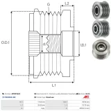 Generatorfreilauf AS-PL AFP0055(V)