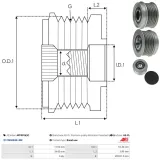Generatorfreilauf AS-PL AFP3006(V)