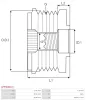 Generatorfreilauf AS-PL AFP0036(V) Bild Generatorfreilauf AS-PL AFP0036(V)
