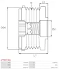 Generatorfreilauf AS-PL AFP0057(INA) Bild Generatorfreilauf AS-PL AFP0057(INA)