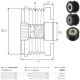 Generatorfreilauf AS-PL AFP6040(INA)