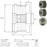 Generatorfreilauf AS-PL AFP3028(V)