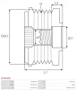 Generatorfreilauf AS-PL AFP0138S Bild Generatorfreilauf AS-PL AFP0138S