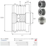 Generatorfreilauf AS-PL AFP3021(V)