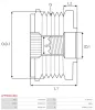 Generatorfreilauf AS-PL AFP3004(INA) Bild Generatorfreilauf AS-PL AFP3004(INA)