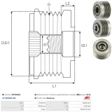 Generatorfreilauf AS-PL AFP3009(V)