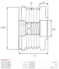 Generatorfreilauf AS-PL AFP3021(V) Bild Generatorfreilauf AS-PL AFP3021(V)