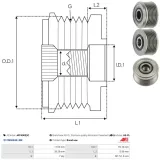 Generatorfreilauf AS-PL AFP0073(V)