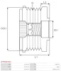 Generatorfreilauf AS-PL AFP6024(INA) Bild Generatorfreilauf AS-PL AFP6024(INA)