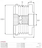 Generatorfreilauf AS-PL AFP9019S Bild Generatorfreilauf AS-PL AFP9019S