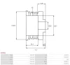 Riemenscheibe, Generator AS-PL AP0001 Bild Riemenscheibe, Generator AS-PL AP0001