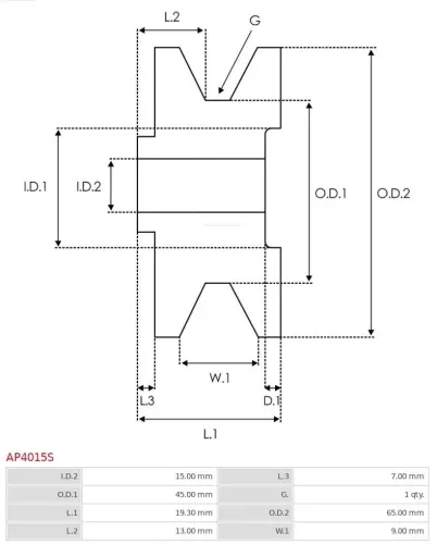 Starter 12 V 2 kW AS-PL S0659PR Bild Starter 12 V 2 kW AS-PL S0659PR