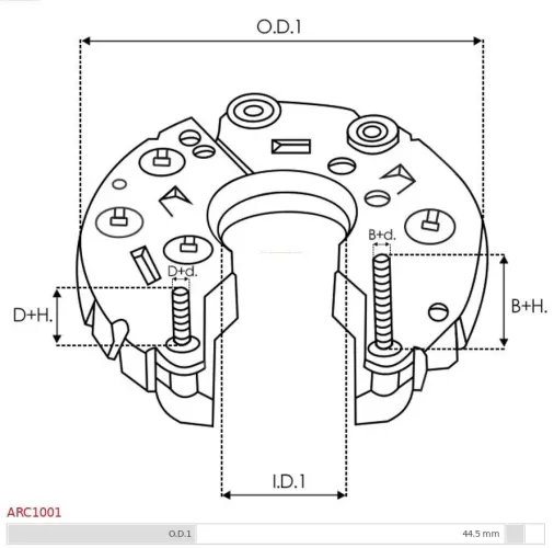 Gleichrichter, Generator AS-PL ARC1001 Bild Gleichrichter, Generator AS-PL ARC1001