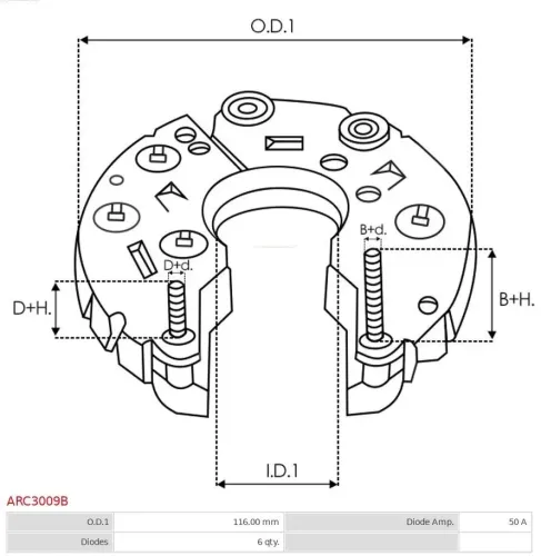 Generator 12 V AS-PL A3095 Bild Generator 12 V AS-PL A3095